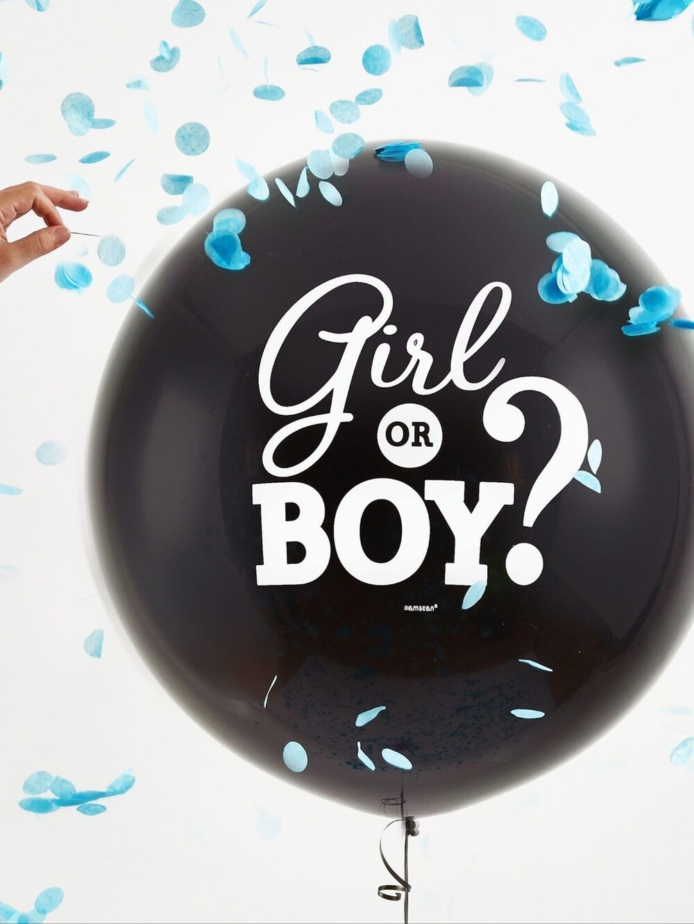It's a Boy Gender Reveal Balloon with Blue Confetti, 24in
